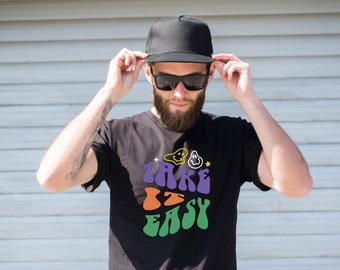 Take it Easy, Comfort Colors T Shirt, Regali per la mamma, Mama Shirt, Momlife, Mom Shirt, Regalo per lei, Comfort Colors, Boho T Shirt, Boho