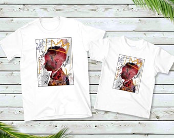 Jean-Michel Basquiat 1997 Mostra tipo T-shirt, T-shirt personalizzata, T-shirt retrò, T-shirt artistica personalizzata,