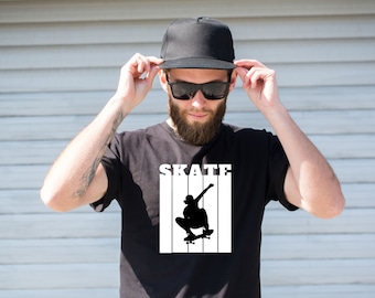 Skate Boarding Sports Fans Gift, Skater Shirt, Skateboarder Tricks Lover, Sport Lover Shirt, Streetwear Shirt