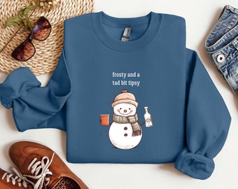 Felpa pupazzo di neve Frosty & Tipsy - Red Solo Cup-Vodka Design / Felpa e felpe con cappuccio Gildan