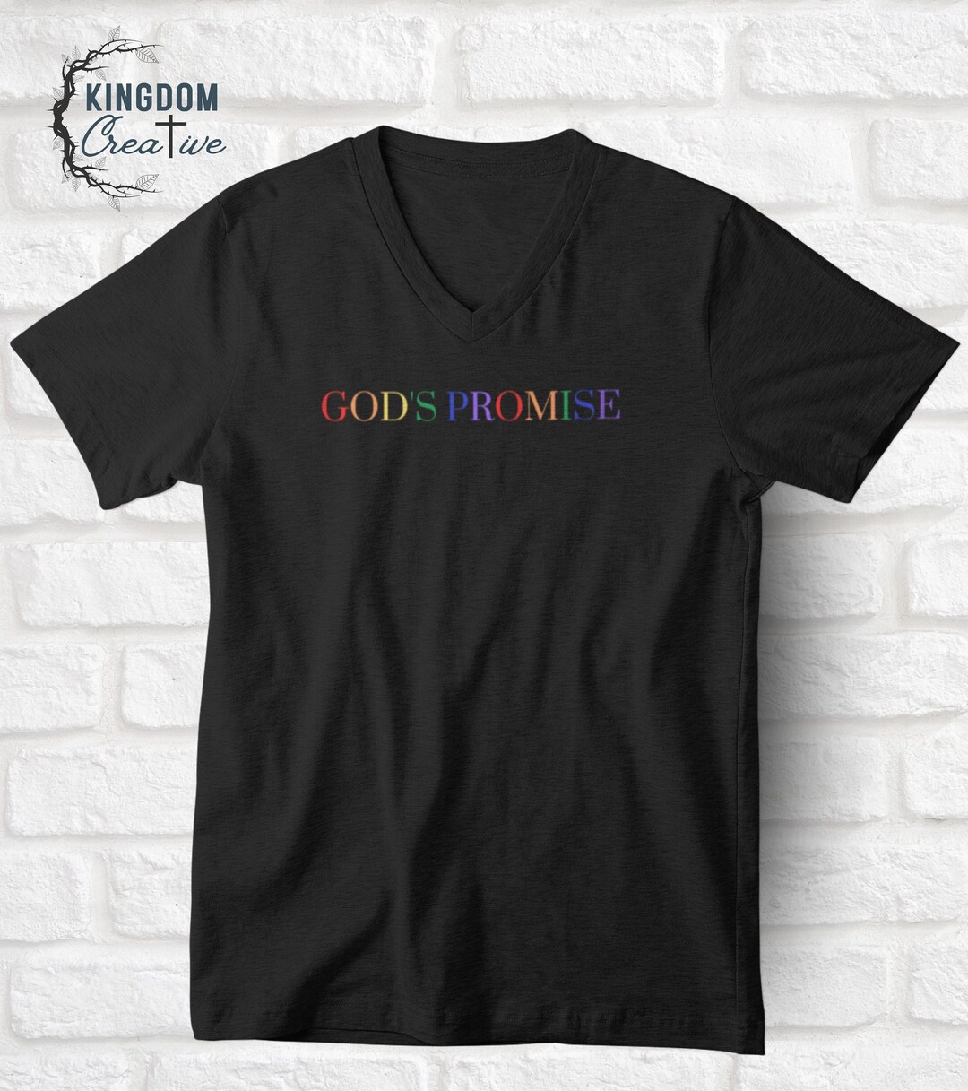 God's Promise T Shirt, Gods Rainbow T Shirt, Unisex Rainbow T Shirt, Inspirational Shirt