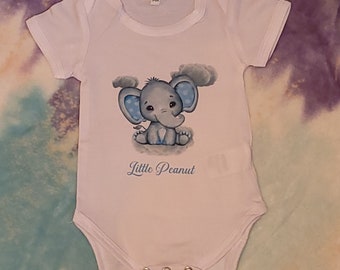 Little Peanut Elephant Baby Onesie, Baby Shower Gift