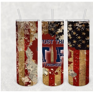 Just The Tip/Bullet Flag Tumbler/Patriotic Tumbler