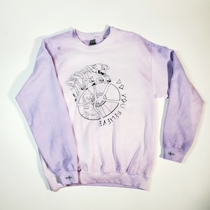 Pucci Gravity Made in Heaven purple bleach wash dyed sweatshirt 