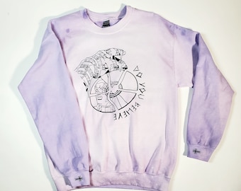 Pucci Gravity Made in Heaven purple bleach wash dyed sweatshirt 