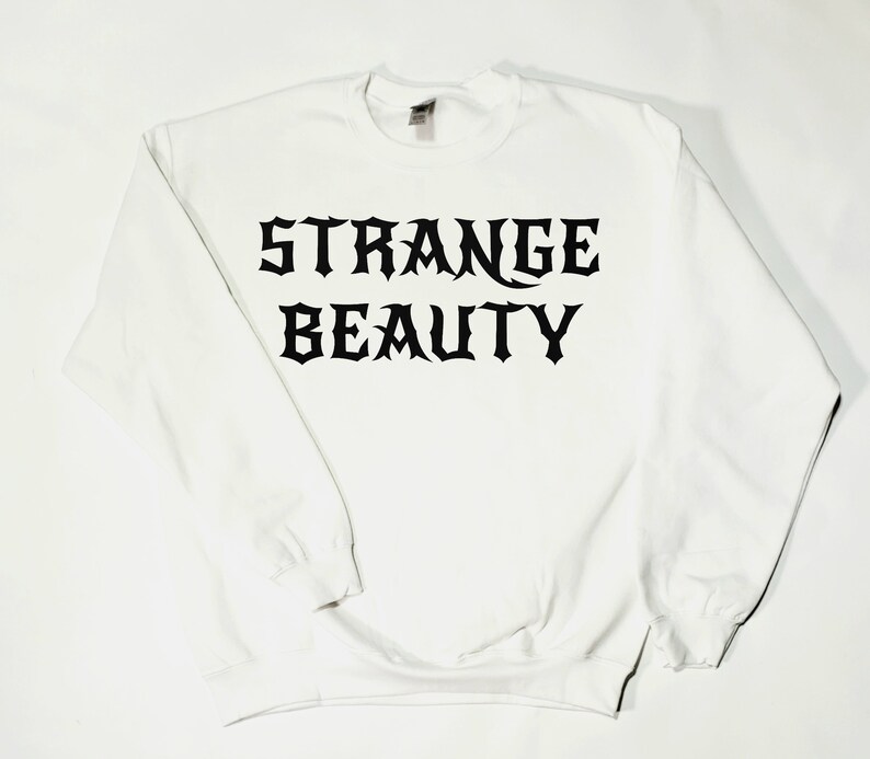 Strange Beauty White and Black sweatshirt image 1