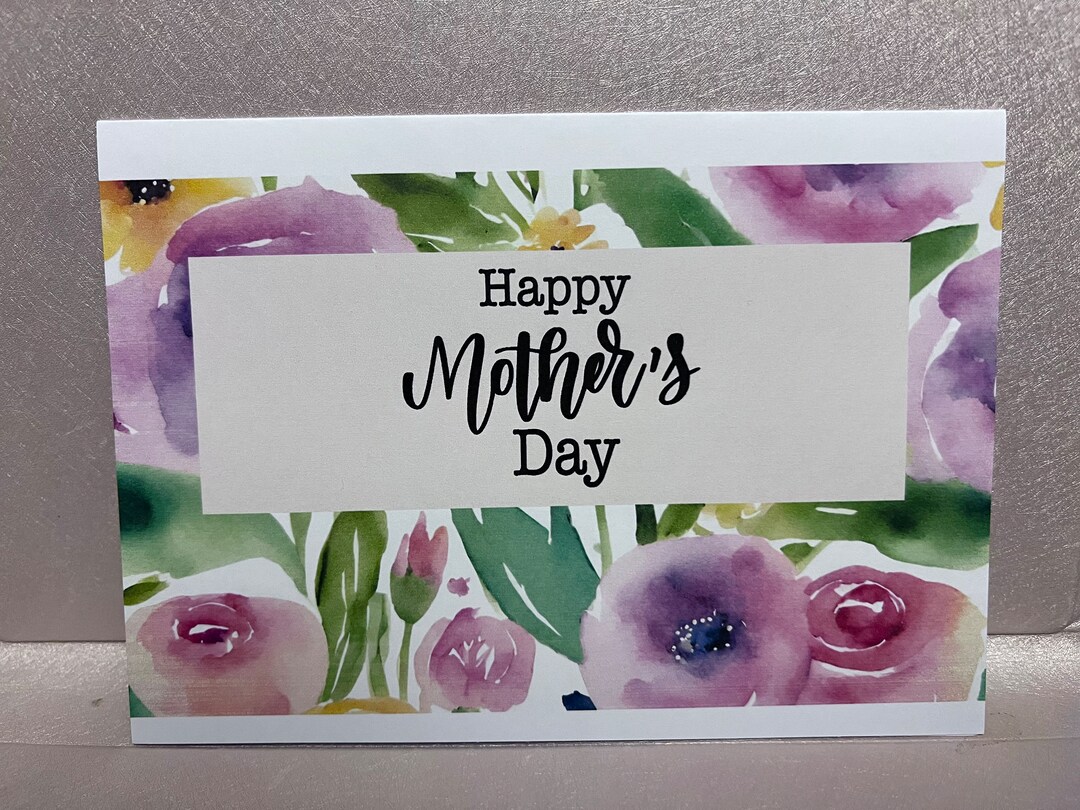 Watercolor Floral Mother's Day Card (digital Download) - Etsy