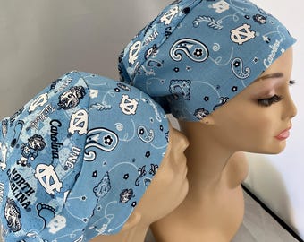 Euro Scrub Hat UNC Tarheels Combo adjustable CRNA CNOR Dr Scrub Cap Unisex