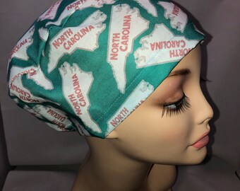 Euro Scrub Hat North Carolina Strong Unisex Toggle Adjustable CRNA Nurse Chef Cap Xray Dentist