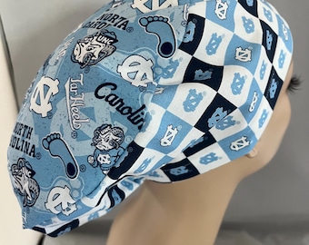 Euro Scrub Hat UNC Tarheels Combo adjustable CRNA CNOR Dr Scrub Cap Unisex