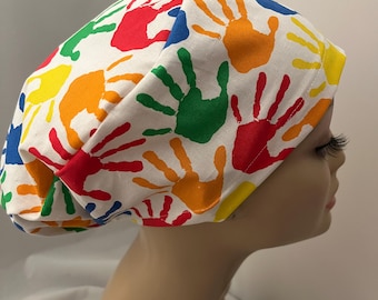Euro Scrub Hat Hands Ortho Surgery Adjustable Cap CRNA CNOR Dr