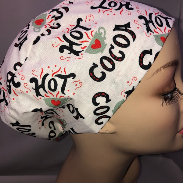 Euro Scrub Hat Hot Chocolate Cocoa Adjustable CRNA CNOR Dr