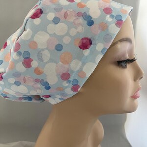 Euro Scrub Hat Bubbles Toggle Adjustable surgical cap CRNA CNOR Chef Cap Xray Dentist