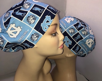 Euro Scrub Hat UNC Tarheels adjustable CRNA CNOR Dr Scrub Cap Unisex