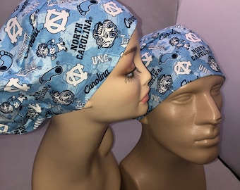 Euro Scrub Hat UNC Tarheels adjustable CRNA CNOR Dr Scrub Cap Unisex Chef