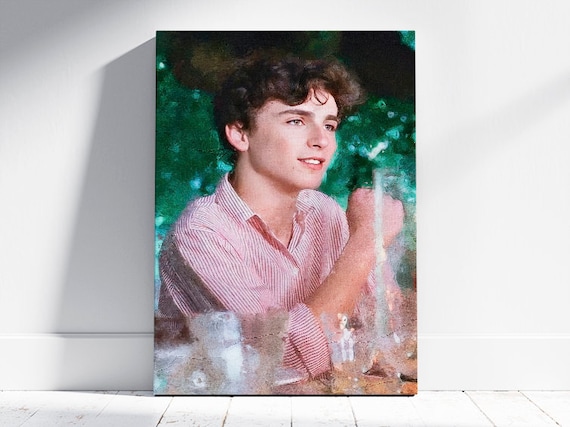 Elio Call me by your name digital oil painting / canvas. Canvas print 40x30 cm, 80x60 cm and 120x90 cm. Canvas Timothee Chalamet.