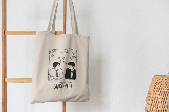 Heartstopper tote bag Nick Nelson and Charlie Spring. Heartstopper Nick Nelson and Charlie Spring tote bag. 102