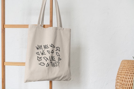 Tote bag Heartstopper Why are we like this. Heartstopper Nick Nelson and Charlie Spring tote bag. 113