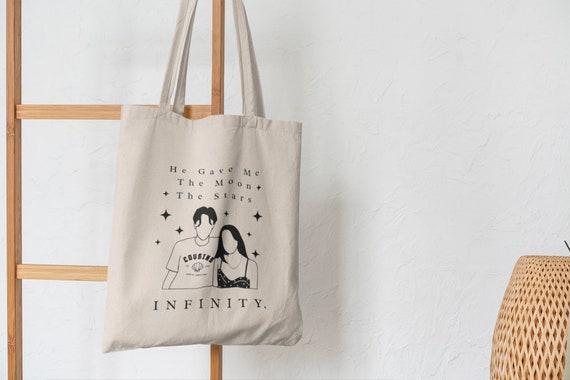 Tote bag The summer I fell in love Belly and Conrad, infinity. The Summer I Turned Pretty tote bag. twenty-one