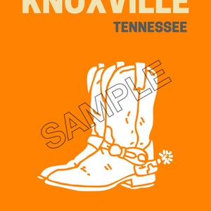 Knoxville, TN Digital Art Print