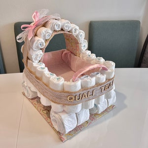 Diaper cakes Diaper cake Diaper stroller Diaper cake girl Gift for birth Baby shower Baptismgifts Babygifts Diaper cake boy image 4