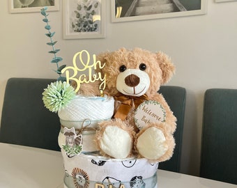 Diaper cake boho neutral, beige, baby gifts, baby shower, Geschenke zur geburt, Windeltorten, Baby Party, Gender Reveal, Babygeschenke, Wald