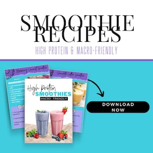 Smoothie Recipes, Healthy Breakfast Smoothies, Protein Shake Recipe Book, PDF Download