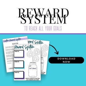 Reward System, Downloadable Reward System for Motivation, Fitness Motivation, PDF Download