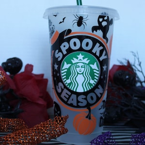 Halloween Starbucks Cup | Spooky Season Cup | Trick or Treat Cup | Halloween Cup | Spooky Season Cold Cup | Ghost Cup | Halloween Gift