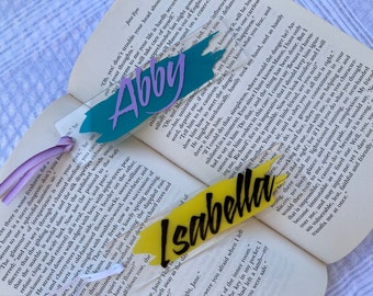 Personalized Acrylic Bookmark | Journal Bookmark | Planner Bookmark | Book Lovers Gift