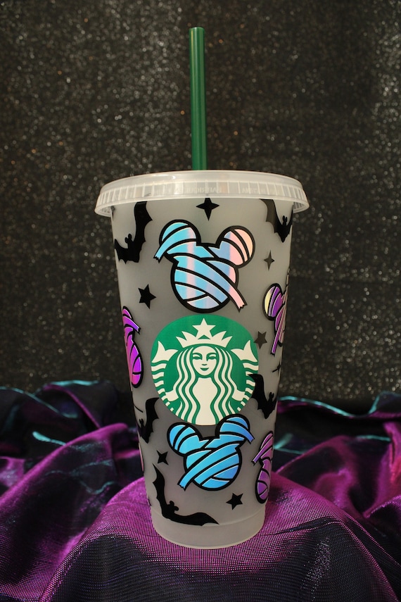 Halloween Starbucks Cup | Halloween Coffee Cup | Glow in the Dark Cup | Mummy Mickey Coffee Cup | Mickey Spooky Cup | Mickey Cup | Gift Cup