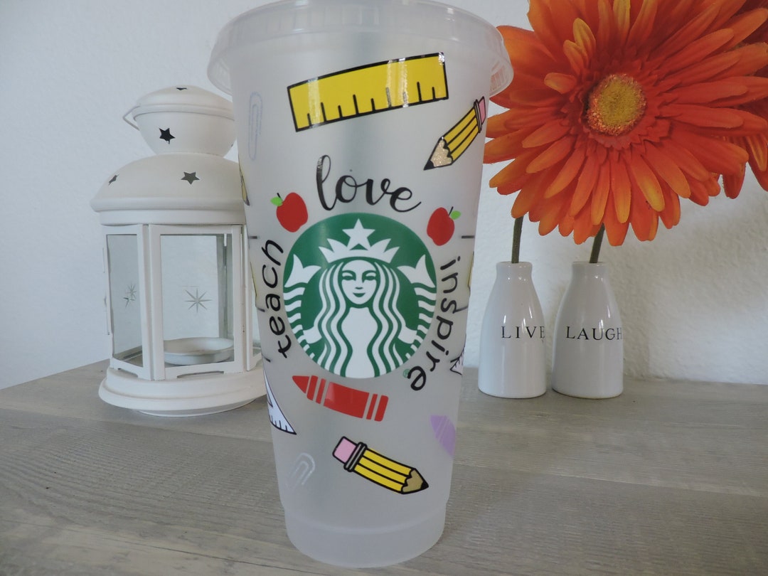 Teacher Starbucks Cup | Teacher Gift | Teacher Tumbler | Teacher Coffee ...