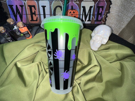 Ghost Cup Spooky Glow in the Dark Cup Halloween Starbucks Cup Halloween Cup  Glow in the Dark Gift Venti Cold Cup Halloween 