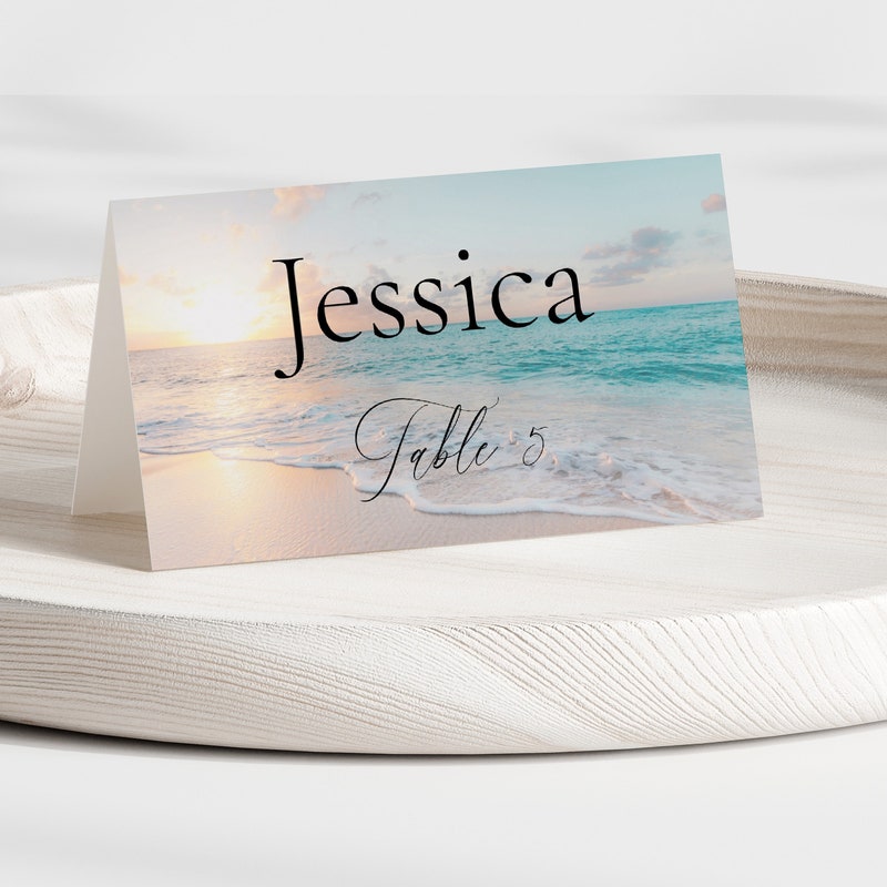 Coastal Theme Placecards - Etsy UK