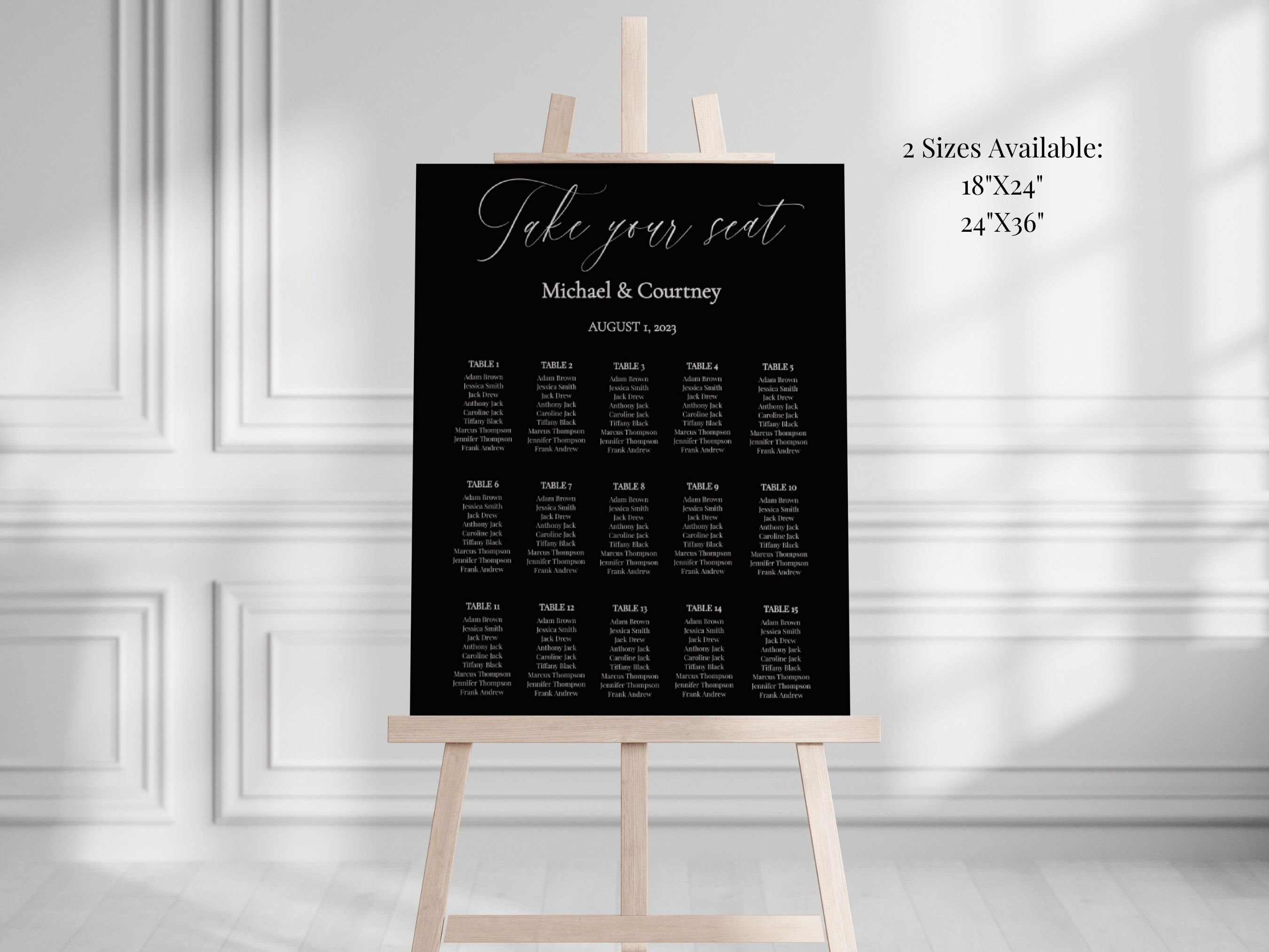 Black and White Mega Wedding Invitation Bundle, Minimalist Printable ...