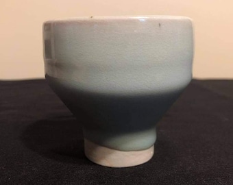 Ceramic Glass Pale Blue Tea Cup