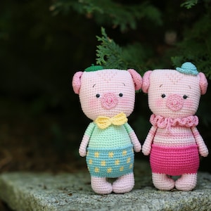 Henry-Harriet Amigurumi pattern ,crochet PDF pattern