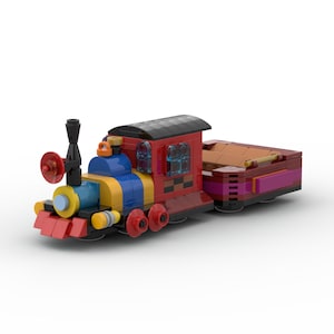 Runnamuck Railroad Train | Mickey & Minnie&#39;s Runaway Railway Building Block Disneyland Model Kit