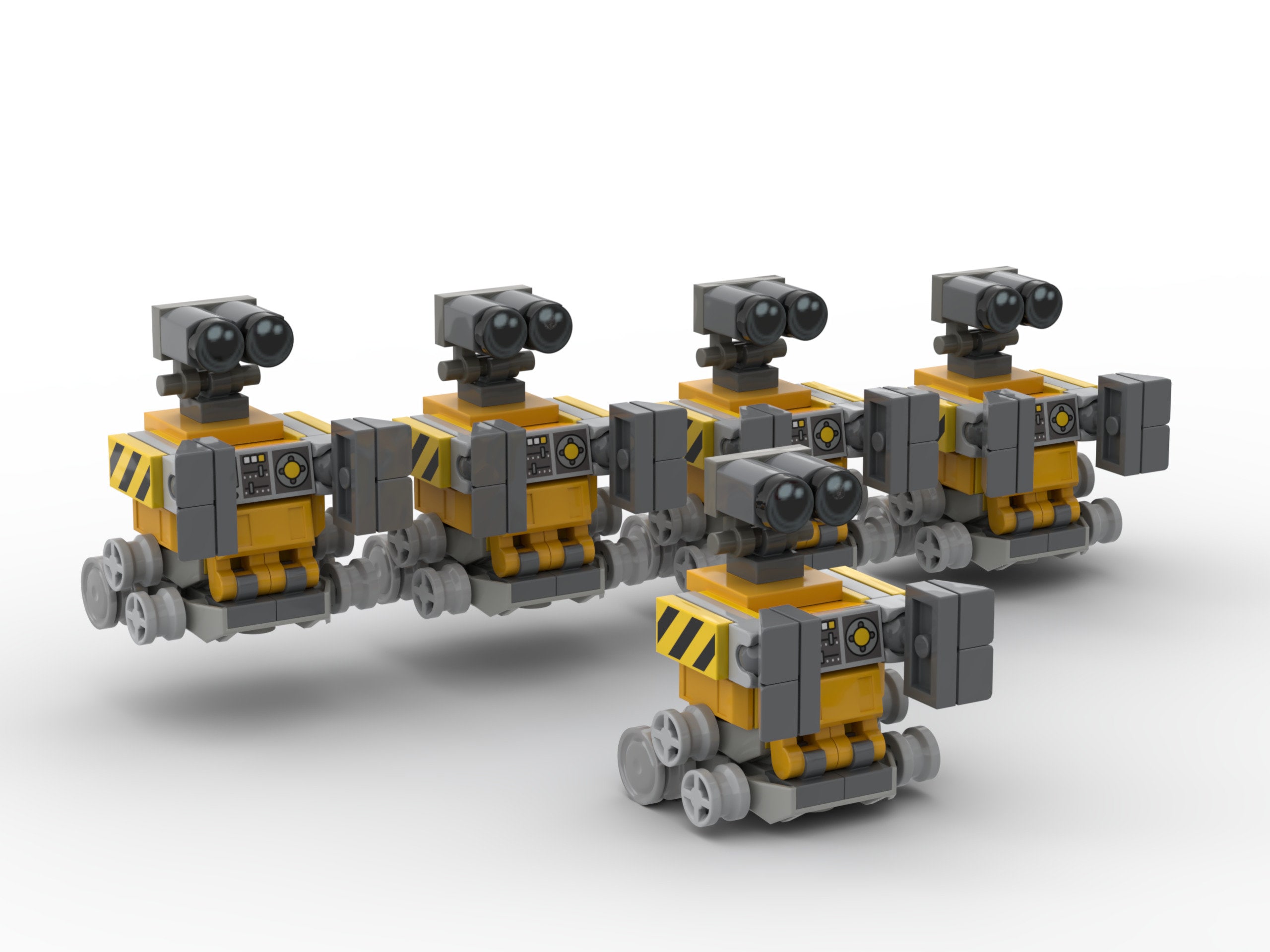 LEGO Mini Wall-E (Tutorial), Wall-E is my favourite Pixar m…