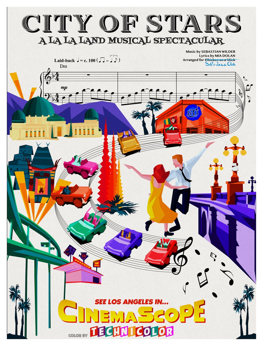 City of Stars | La La Land Attraction Travel Poster Art Print - Etsy