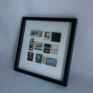 Custom 12 x 12 Matchbook wall art | Shadow box | Matchbox decor