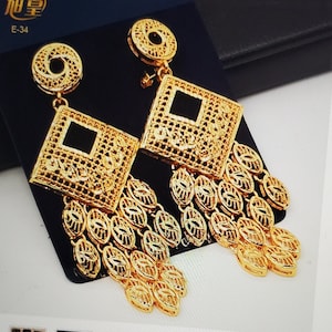 Dubai Gold Earrings
