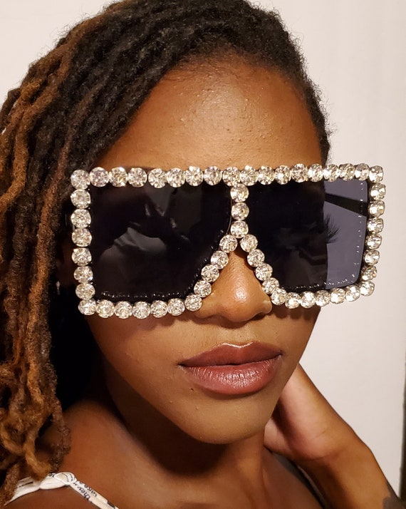 Bling Over Size Sun Glasses - Etsy display picture 3