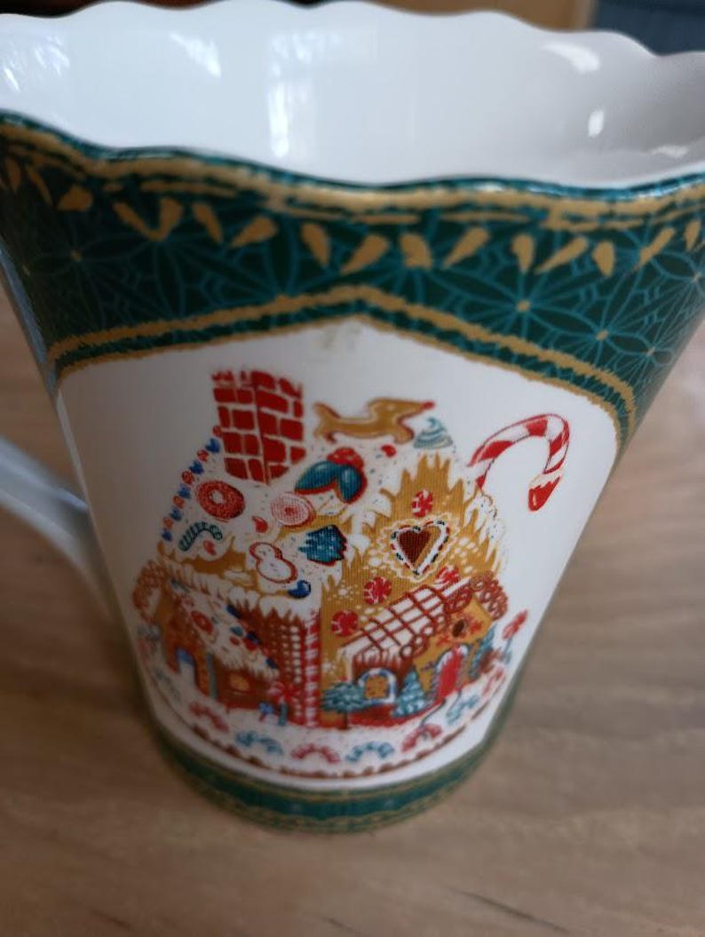 Robert Stanley Glazed Porcelain Gingerbread House Mug Christmas Holiday ...