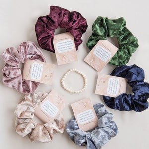 100% Upcycled Scrunchies, Scrunchie, Hair Scrunchies, Velvet Scrunchies, Eco Friendly Large Scrunchies Oversized Big Gift for Her Soft Large