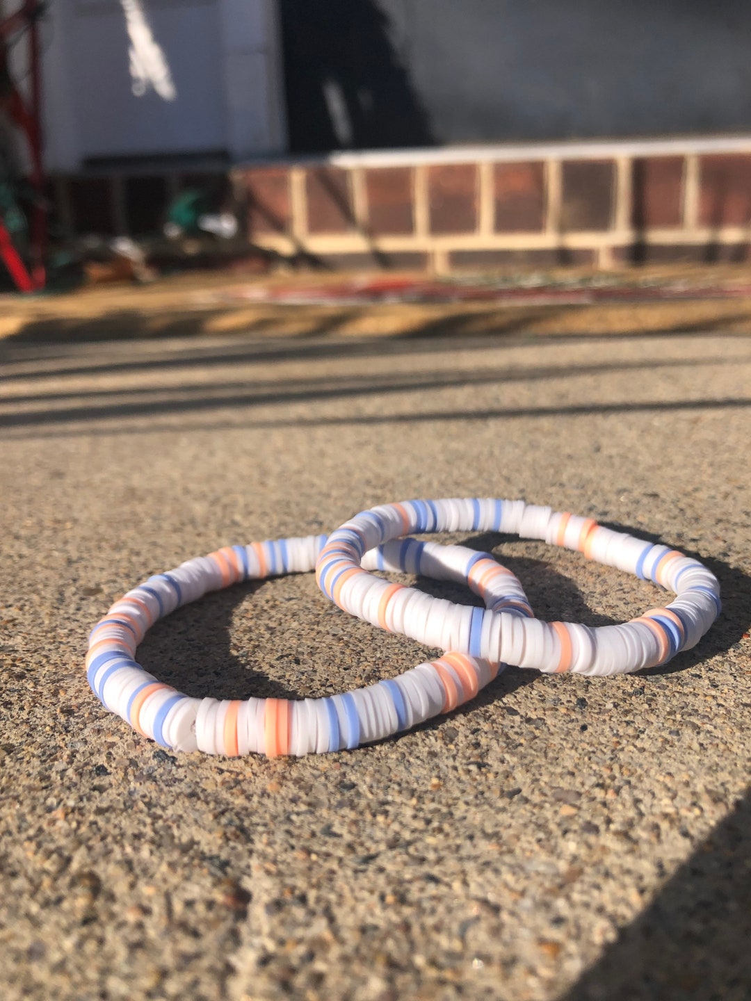 Heishi Bead Bracelet Waterproof Polyester Handmade Teen Girl Gifts Colorful Bracelets Teen Girl