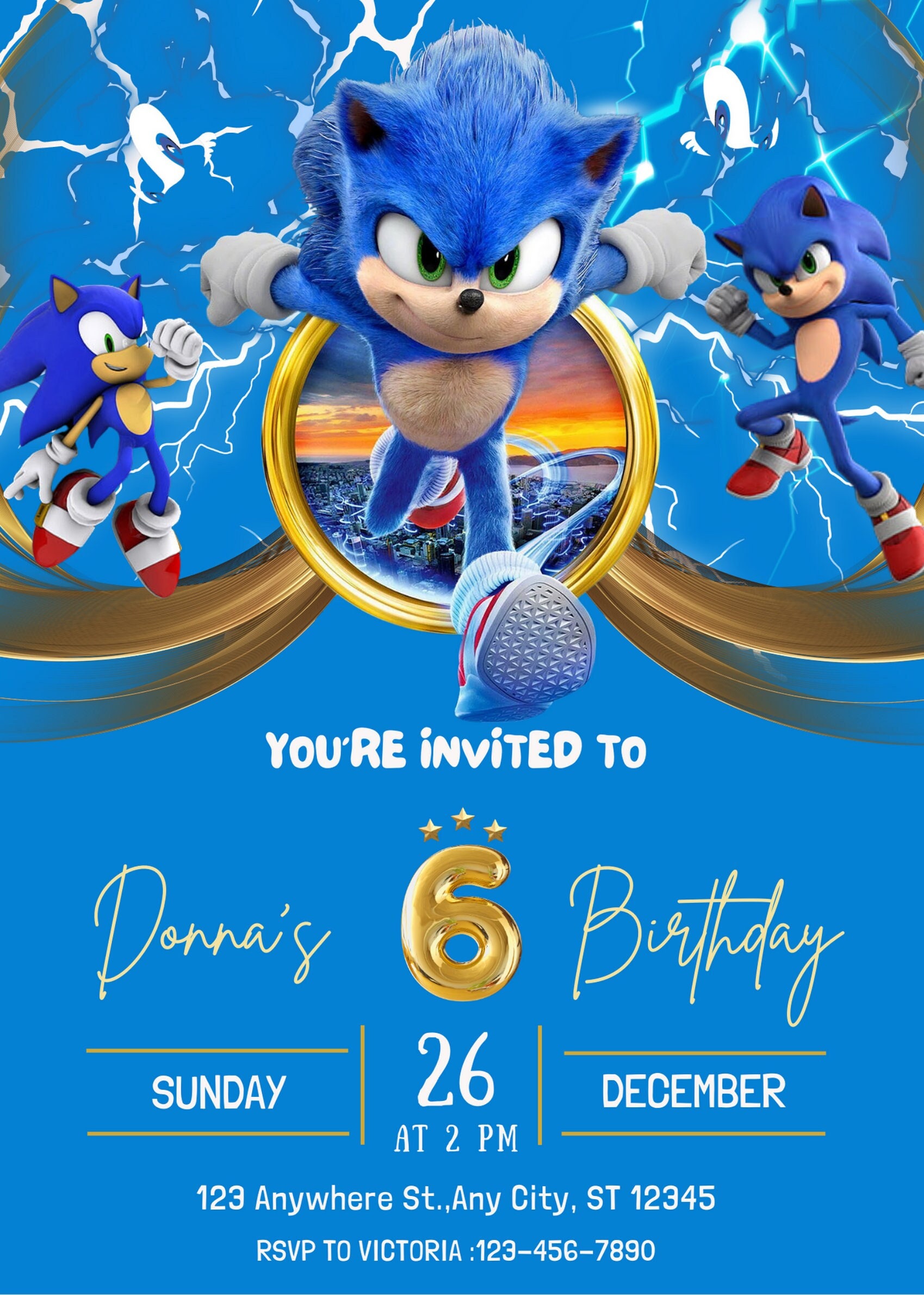 Sonic Birthday Invitations Party City informacionpublica.svet.gob.gt
