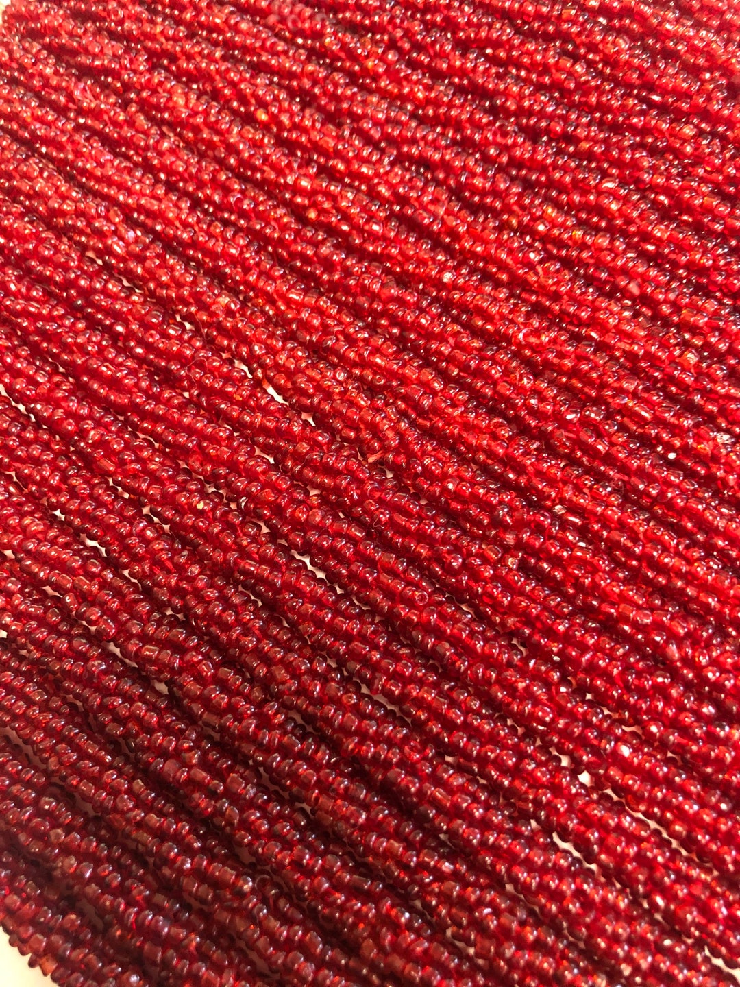 Red Beaded Trim Etsy