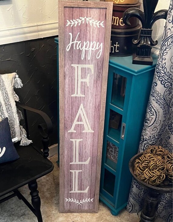 NEW Leaning FALL Sign Etsy