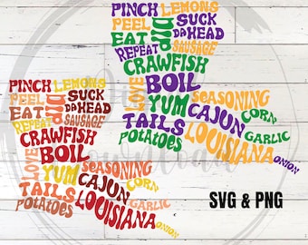 Louisiana Crawfish SVG, Louisiana Mardi Gras SVG, Crawfish Boil PNG, Mardi Gras Sublimation, Vinyl designs